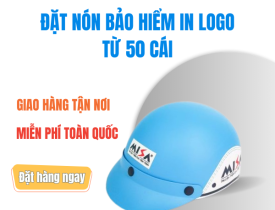 ĐẶT NÓN BẢO HIỂM IN LOGO TỪ 50 CÁI - GIAO HÀNG TẬN NƠI, MIỄN PHÍ TOÀN QUỐC!