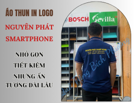 ÁO THUN IN LOGO NGUYÊN PHÁT SMART PHONE - NHỎ GỌN, TIẾT KIỆM, NHƯNG ẤN TƯỢNG DÀI LÂU
