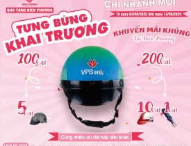 TƯNG BỪNG KHUYẾN MÃI KHAI TRƯƠNG CHI NHÁNH MỚI – CÔNG TY TNHH SX QUÀ TẶNG BÍCH PHƯƠNG