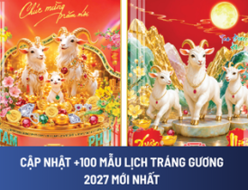 CẬP NHẬT +100 MẪU LỊCH TRÁNG GƯƠNG 2027 MỚI NHẤT | QUÀ TẶNG BÍCH PHƯƠNG