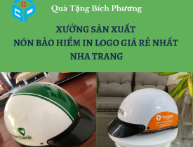 XƯỞNG SẢN XUẤT NÓN BẢO HIỂM IN LOGO GIÁ RẺ NHẤT NHA TRANG