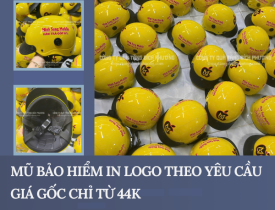 MŨ BẢO HIỂM IN LOGO THEO YÊU CẦU GIÁ GỐC CHỈ TỪ 44K