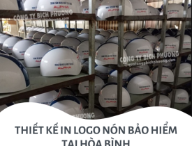 THIẾT KẾ IN LOGO NÓN BẢO HIỂM TẠI HÒA BÌNH
