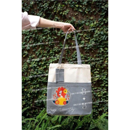 TÚI CANVAS IN LOGO THEO YÊU CẦU – GIẢI PHÁP QUÀ TẶNG THÂN THIỆN, THƯƠNG HIỆU RÕ RÀNG